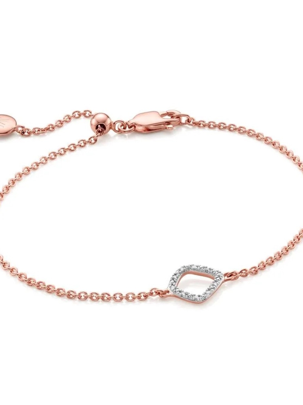 Monica Vinader Womens Riva Mini Kite Diamond Bracelet
USD 297.50